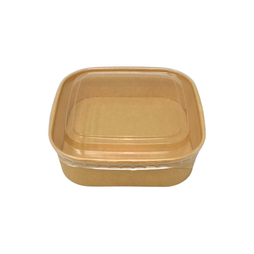 ISF SQUARE BOWL KRAFT PAPER 900ML X300